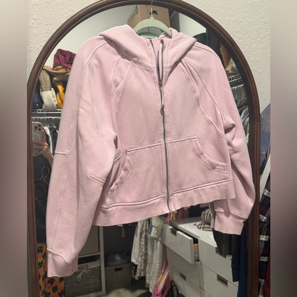 lululemon athletica Light Pink Zip-Up Hoodie